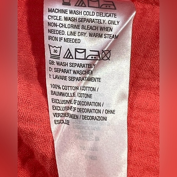 Belle Beach by Kim Gravel Coral Sleeveless Dress Swim Cover Up with Womens Med - Picture 6 of 6